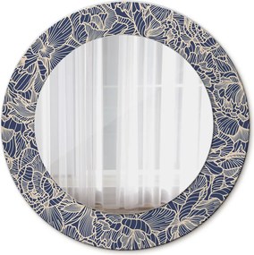 Lustro dekoracyjne okrągłe Kwiaty