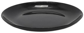 Talerz deserowy ANIA BLACK, szkło, Ø 21cm