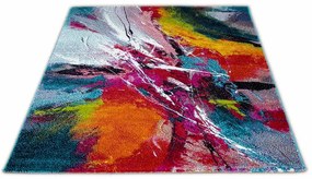 Dywan nowoczesny Folk ekspresja wielokolorowy 160 cm x 230 cm