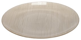 Szklany talerz płaski KARNEOL, Ø 32 cm