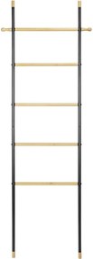 Czarno-naturalna metalowa drabina dekoracyjna Loft – Wenko