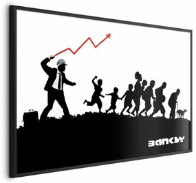Plakat Wyścig 42x29,7 cm z ramą czarną bez marginesu ARTGEIST B