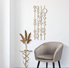 Ozdoba na ścianę z lusterkami, 35,5 x 90 cm