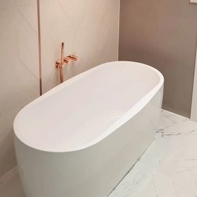 Wanna wolnostojąca owalna akrylowa biała 170 x 80 cm ELEGANT | Możliwa opcja Go Color : Wybierz swój kolor - biały