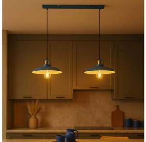 Brilagi - LED Żyrandol na lince FLAMENGO 2xE27/60W/230V niebieski