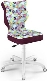 Obrotowe krzesło dla młodzieży Petit White rozmiar 6 (159-188 cm) wzory