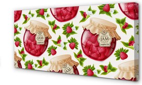 Zdjęcie na płótnie Słoik Malinowych Powideł