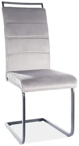 Krzesło tapicerowane H-441 VELVET szare SIGNAL