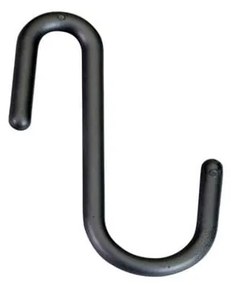 Czarno-szare wiszące plastikowe haczyki zestaw 6 szt. City – Metaltex