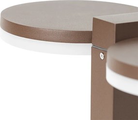 Stojąca lampa zewnętrzna brązowa rdza 50 cm w tym LED 2-światła IP44 - Esmee