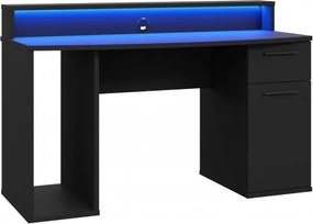 Biurko gamingowe z oświetleniem RGB Ayo 219B3-Z113 czarne