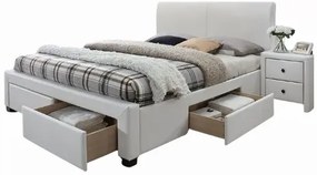 Białe łóżko dwuosobowe - Kamillo 2X 160x200