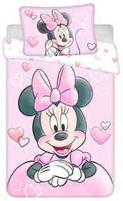 Bawełniana pościel dziecięca do łóżeczka 100x135 cm Minnie – Jerry Fabrics