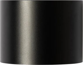 Nowoczesna lampa ścienna czarna okrągła - Edwin