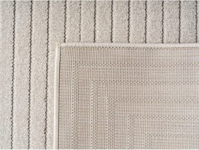 Dywan uniwersalny Nova 3D Geometria kremowy koło 120 cm x 120 cm