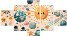 Obraz - Kawałki z kosmosu (125x70 cm)