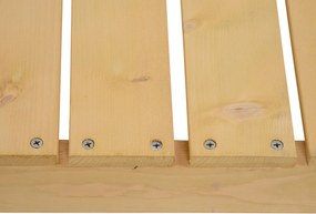 Outsunny Ławka Ogrodowa Rustykalna Lite Drewno Brązowa 2 Osoby 110x38cm | Aosom PL