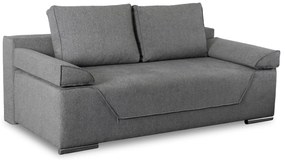Sofa Rozkładana z Funkcją Spania RENO Dwuosobowa Szara Nowoczesna do Salonu
