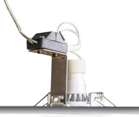 Zestaw 6 nowoczesnych, wpuszczanych reflektorów, białych, z możliwością regulacji, GU10 50mm - Edu