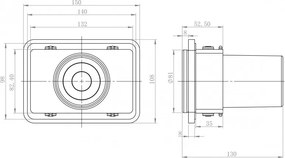 Półka SDLZPBA z pojemnikiem na szczoteczki do zębów
