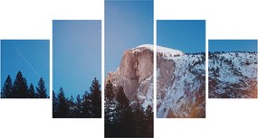 Obraz - Nocny szczyt gór (125x70 cm)