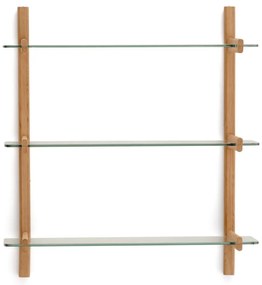 Szklany modułowy system półek w naturalnym kolorze 90x98x30,5 cm Sitra – Kave Home