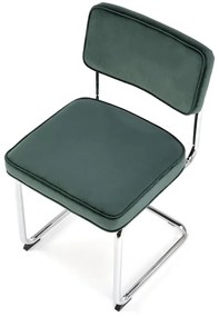 Zielone tapicerowane krzesło bauhaus - Radag