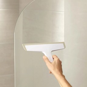 Biała ściągaczka z uchwytem 24 cm Duo – Joseph Joseph