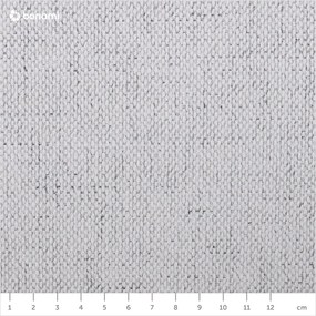 Jasnoszare tapicerowane łóżko dwuosobowe ze schowkiem i stelażem 180x200 cm Kelp – Micadoni Home