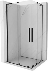 Mexen Velar L Duo kabina prysznicowa rozsuwana 100 x 90 cm, transparent, czarna - 871-100-090-02-03-70