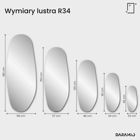 Lustro brązowe Pure R34