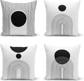 Poszewki na poduszki zestaw 4 szt. 43x43 cm Simple Arch – Minimalist Cushion Covers