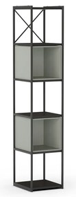 Zielono-czarny regał 36x179 cm Anya – Marckeric