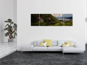 Obraz krajobrazu z księżycem (170x50 cm)