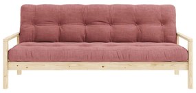 Różowa rozkładana sofa 205 cm Knob – Karup Design