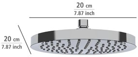 Deszczownica sufitowa 200 mm chromowana, WENKO