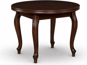 Stół rozkładany okrągły z okleiny naturalnej Blizard 100-140 cm