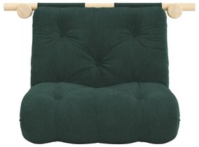 Ciemnozielony sztruksowy fotel Hooked – Karup Design