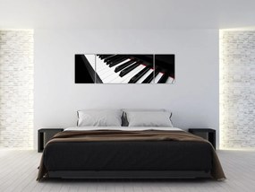 Obraz klawiszy fortepianu (170x50 cm)