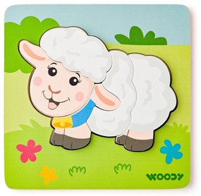 Woody Puzzle Baby Owieczka