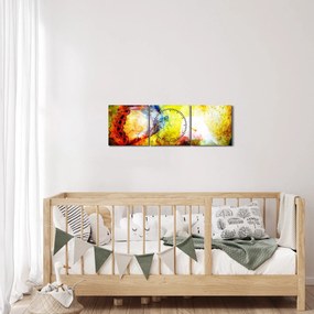 Obraz - Kosmiczny motyl (z zegarem) (90x30 cm)