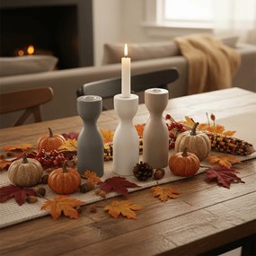 Drewniany świecznik TORNE 18 cm - różne kolory