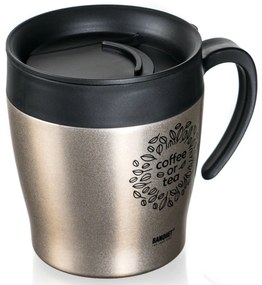 Banquet Kubek termiczny podróżny TAZZA 330 ml,beżowy