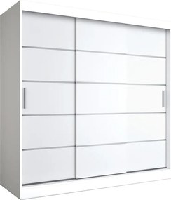 Szafa przesuwna biały mat 200 cm C7-D67