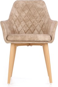 Pikowane krzesło z ekoskóry K-287