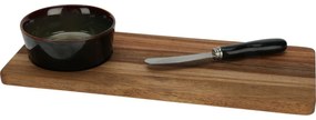 EH Zestaw do serwowania Torrente, 3 szt., zielony, 30 x 12 cm