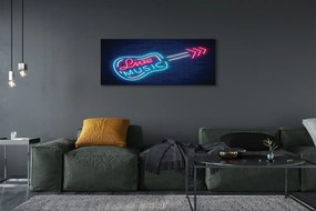 Obraz na płótnie Muzyczny Blask Neonów