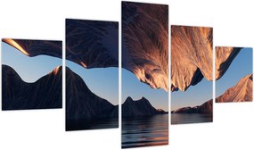 Obraz - Klify 3D (125x70 cm)