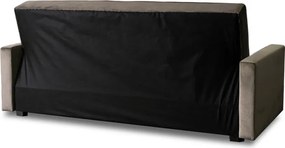 Sofa z Funkcją Spania ALUNA Rozkładana Wersalka Dwuosobowa Beżowa Nowoczesna do Salonu