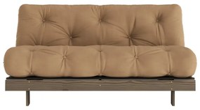 Jasnobrązowa rozkładana sofa 160 cm Roots – Karup Design